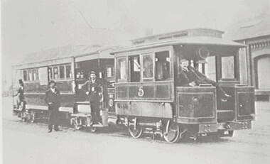 Negative - Early Bendigo trams, Allan Doney, 1950 -1970