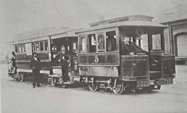 Negative - Early Bendigo trams, Allan Doney, 1950 -1970