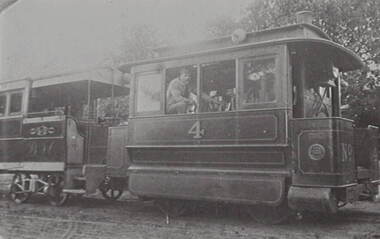 Negative - Early Bendigo trams, Allan Doney, 1950 -1970