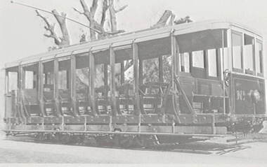 Negative - Early Bendigo trams - Toast Rack, Allan Doney, 1950 -1970