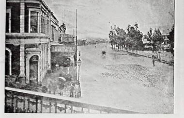 Negative - Pall Mall Bendigo - Bank of Australasia - Holdsworth Druggist - 1871 Floods, Allan Doney, 1950 -1970
