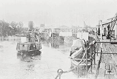 Negative - River - Paddle Steamers - Wharf, Allan Doney, 1950 -1970