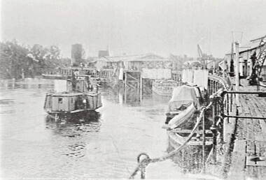 Negative - River - Paddle Steamers - Wharf, Allan Doney, 1950 -1970