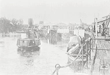 Negative - River - Paddle Steamers - Wharf, Allan Doney, 1950 -1970