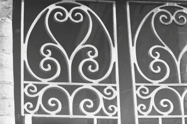 Negative - Iron Lacework - Balustrade                           after 013185, Allan Doney, 1950 -1970