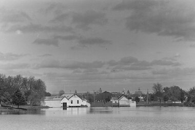 Negative - Lake Weeroona Bendigo - Boat Shed, Allan Doney, 1950 -1970