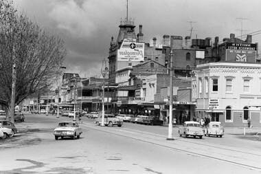 Negative - Court House Hotel - Law Courts Bendigo - Post Office, Allan Doney, 1950 -1970