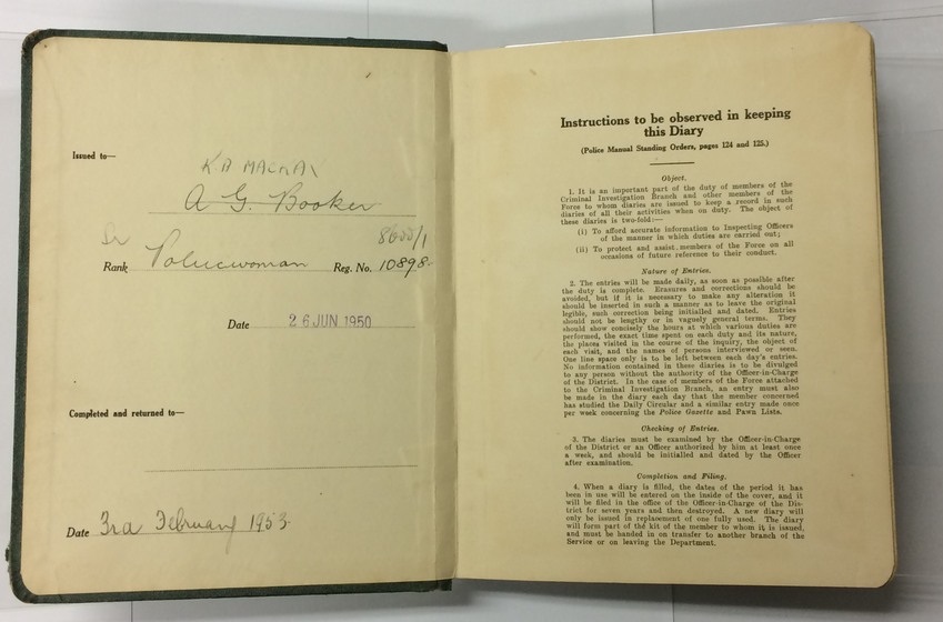 biege coloured book handwritten typed text