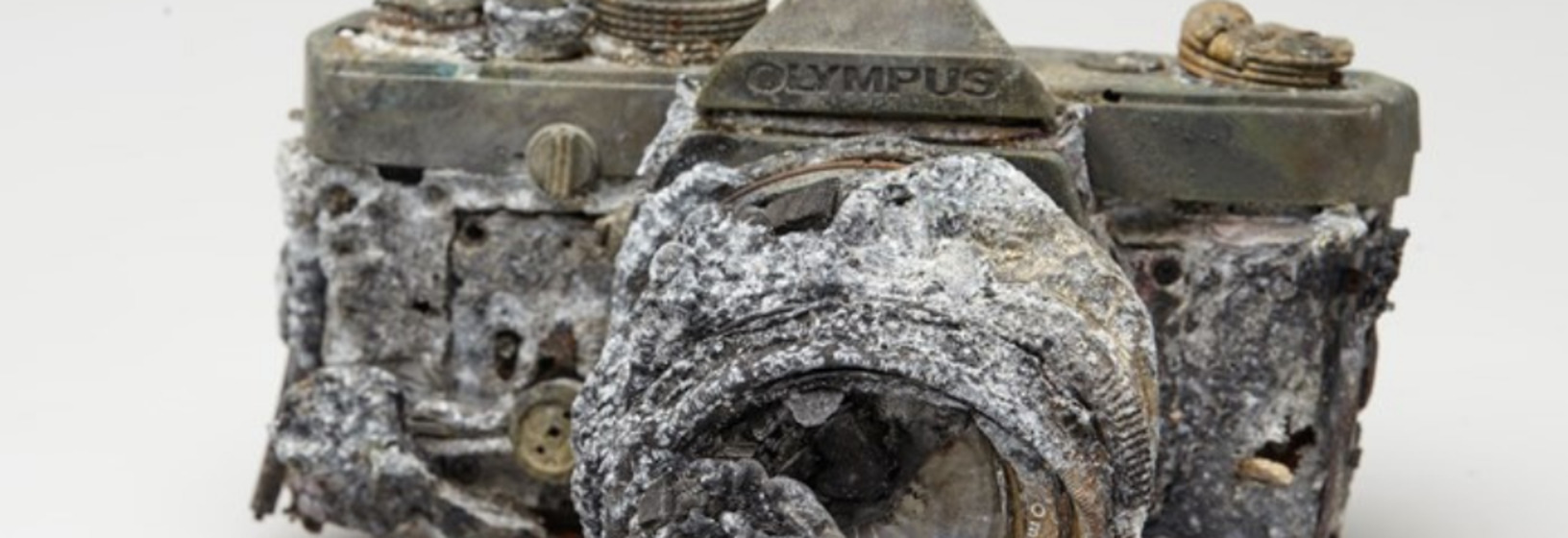 camera damaged by fire