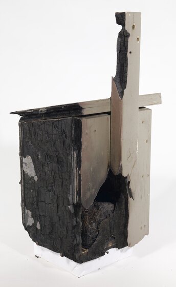 Burnt metal box