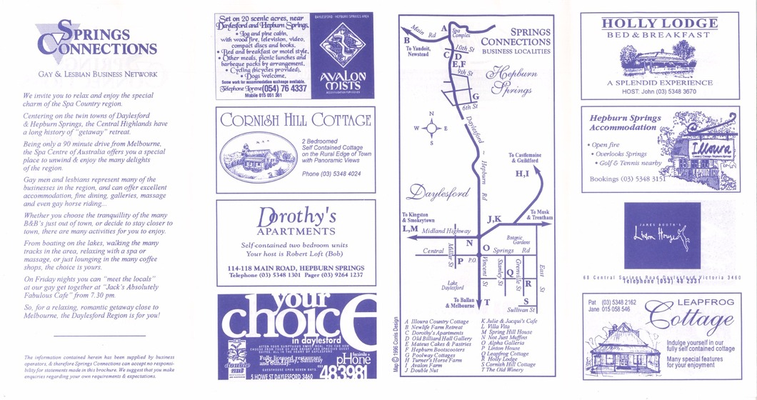 Springs Connection Brochure side 1