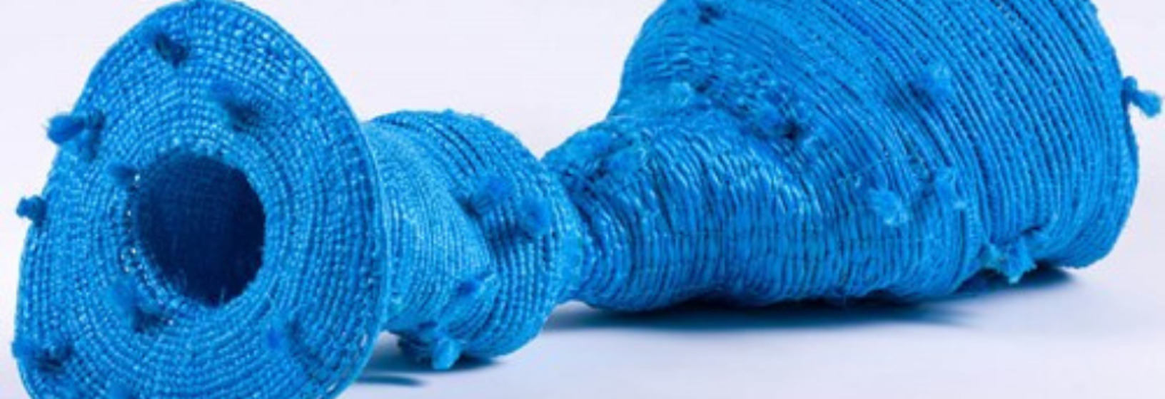 blue woven eel trap