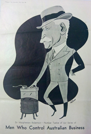 A caricature of MacRobertson