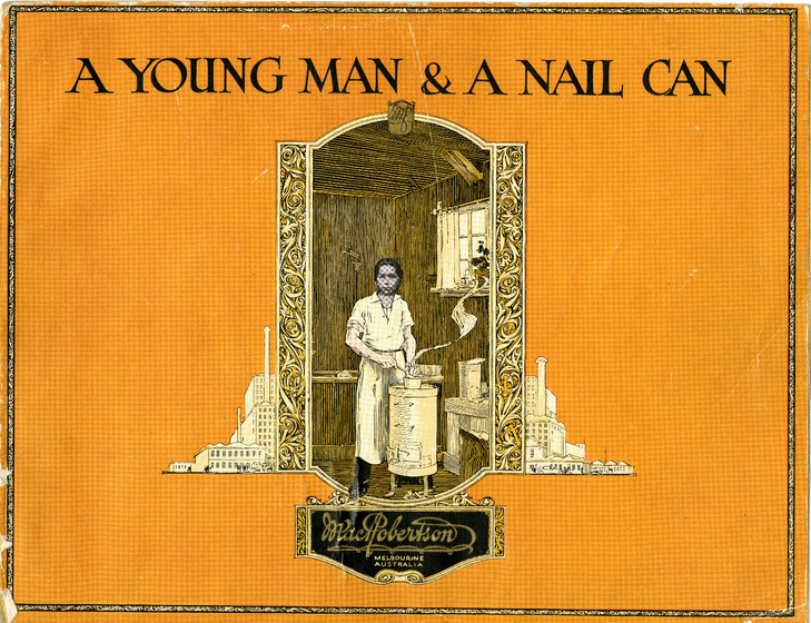 Yellow book cover with image of a man in the centre