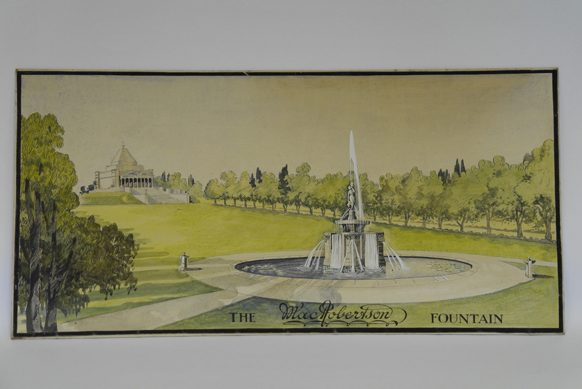 Painting of a fountain