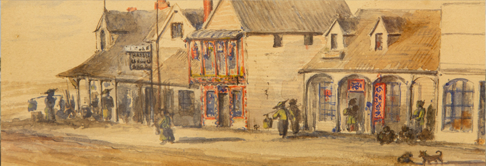 Watercolour, Albert Street, Creswick