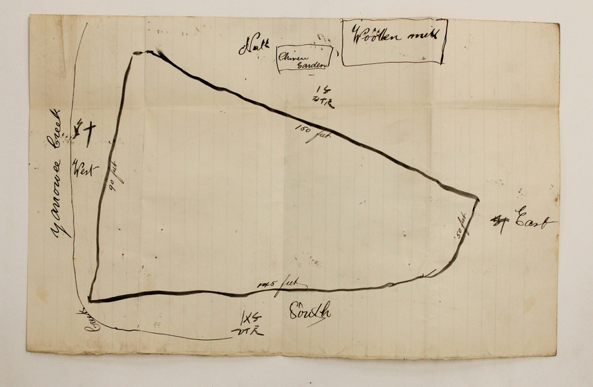 Drawing of a map