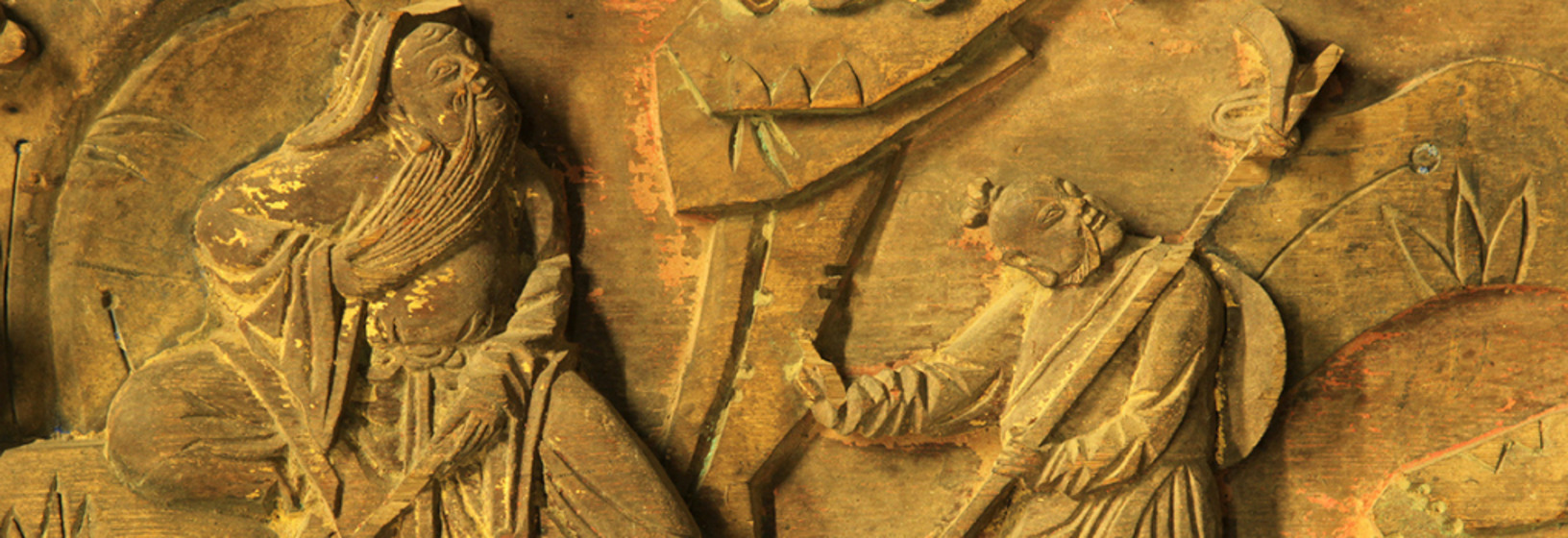 Chinese carved panel