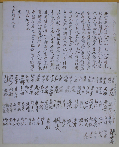 Document with Chinese characters