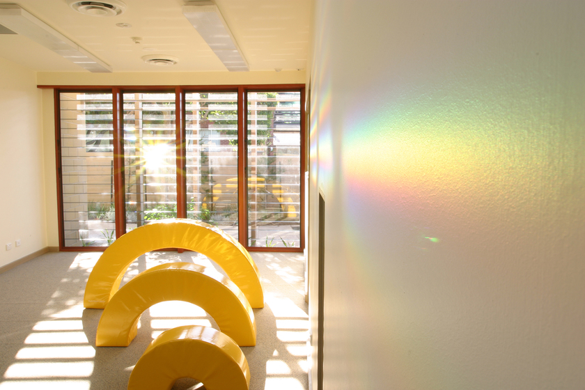 Yellow foam, arched play units