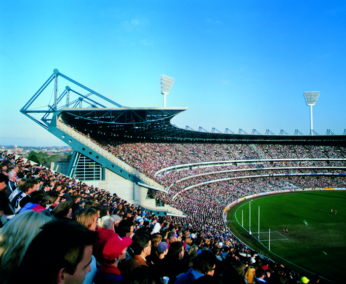 Stands at the MCG stadium