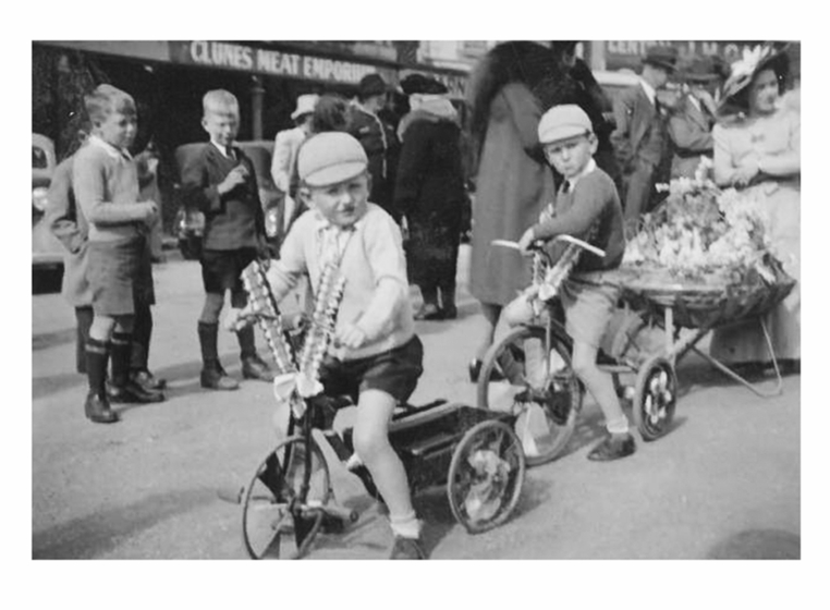 Young boy on a tricycle