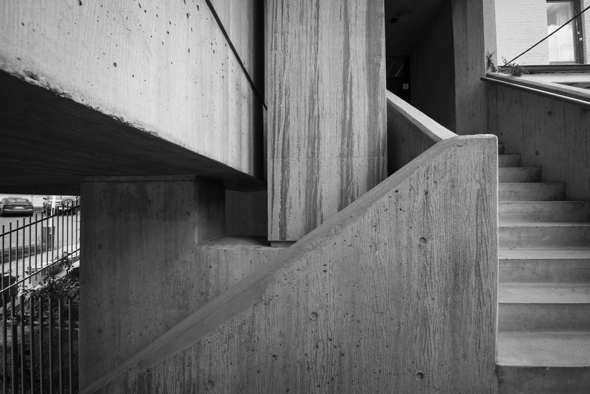 Stairwell inside a building