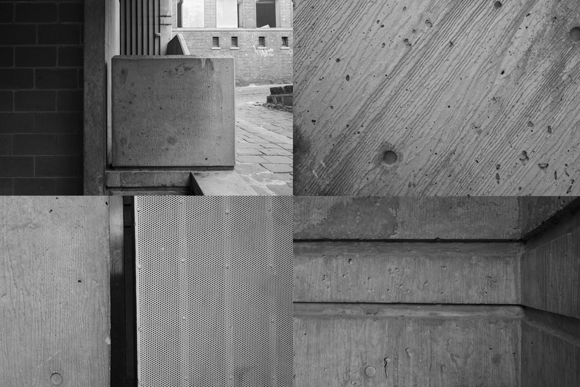 Quadrant of images showing different materials and textures