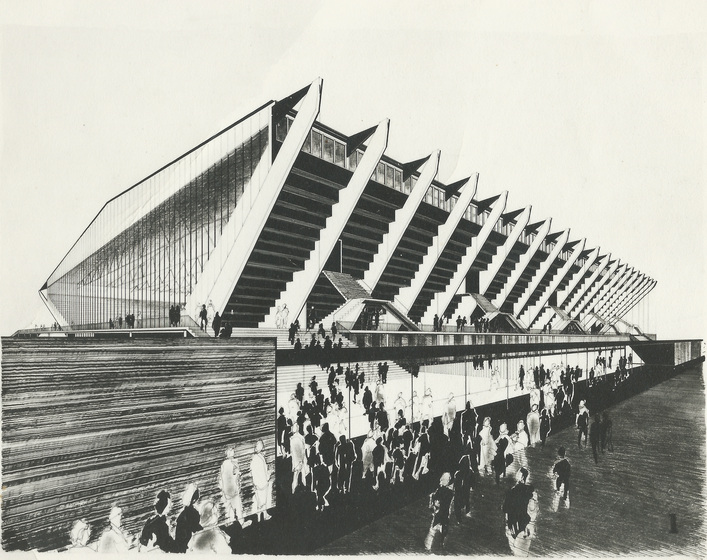 Sketch of a stadium