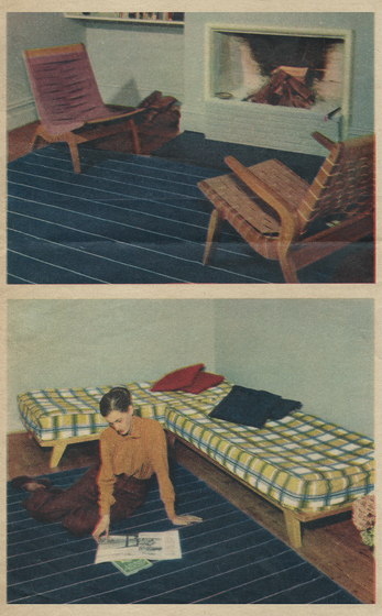 Woman sitting on floor