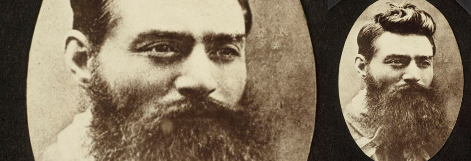 Collage, Ned Kelly portrait the day before he was hanged