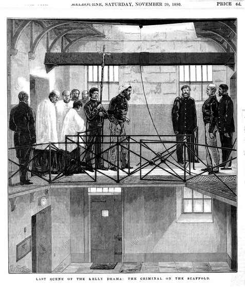 Men gathering around handman's scaffolding