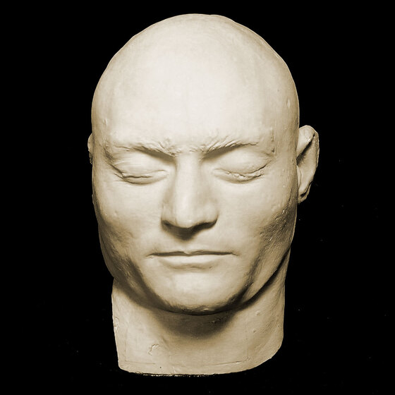 Casting of Ned Kelly's face post-mortem