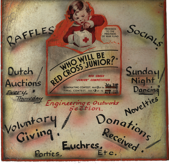 Poster with handwriting and image of child