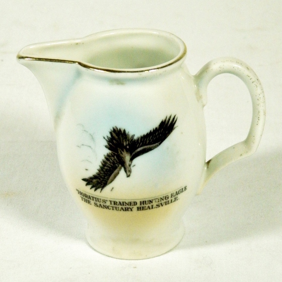 Cream jug with handle and Hunting Eagle motif