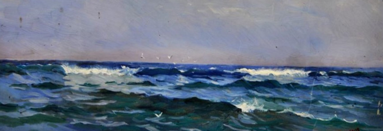 painting of ocean waves