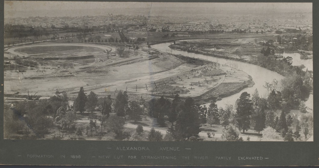 a view of new settlements along a river