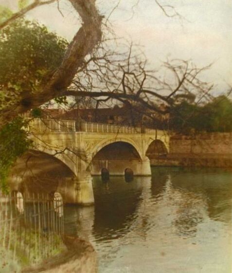 view of a bridge over a river