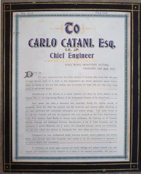a colourful, framed document
