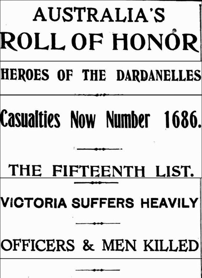 Casualty list