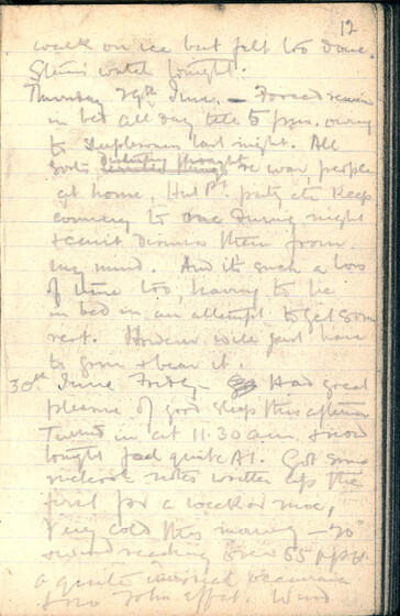 page with handwriting