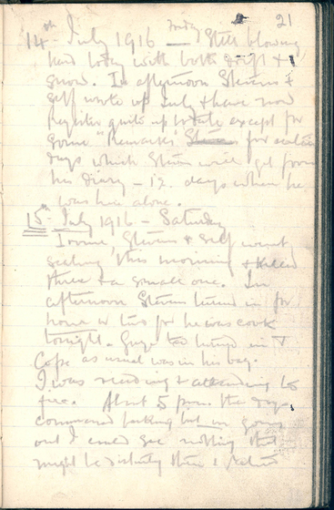 page of handwriting