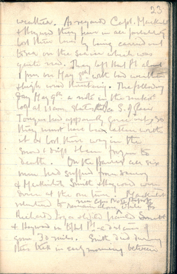Page of handwriting.