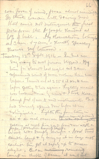 Page of old fashioned hand writing