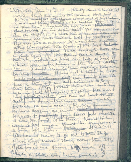page of old fashioned hand writing