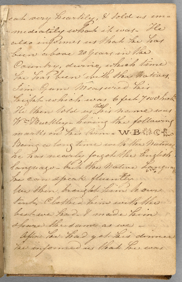 Page of ink pen cursive handwriting on an aged piece of paper.