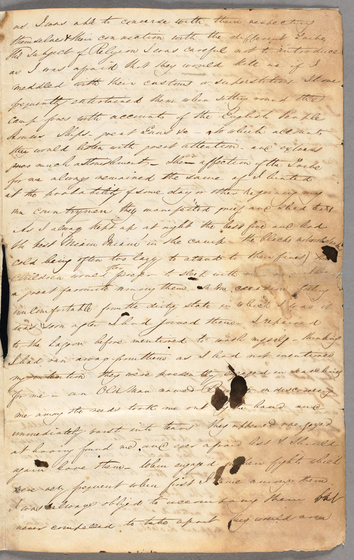 Page of ink pen cursive handwriting on an aged piece of paper.