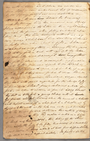 Page of ink pen cursive handwriting on an aged piece of paper.
