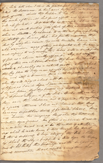 Page of ink pen cursive handwriting on an aged piece of paper.