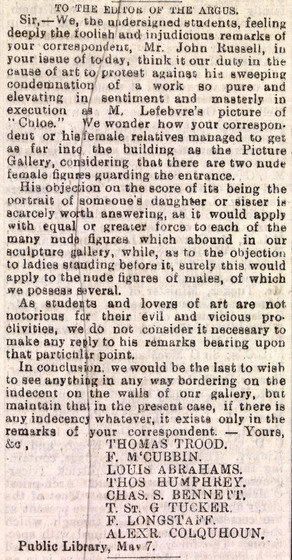 Newspaper article on slightly browning paper.